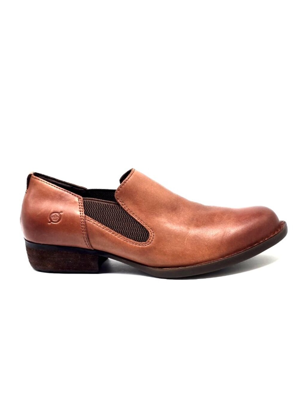 Born Kade Brown Leather Slip-on Shootie Boots Women's Size 10M - Picture 10 of 12